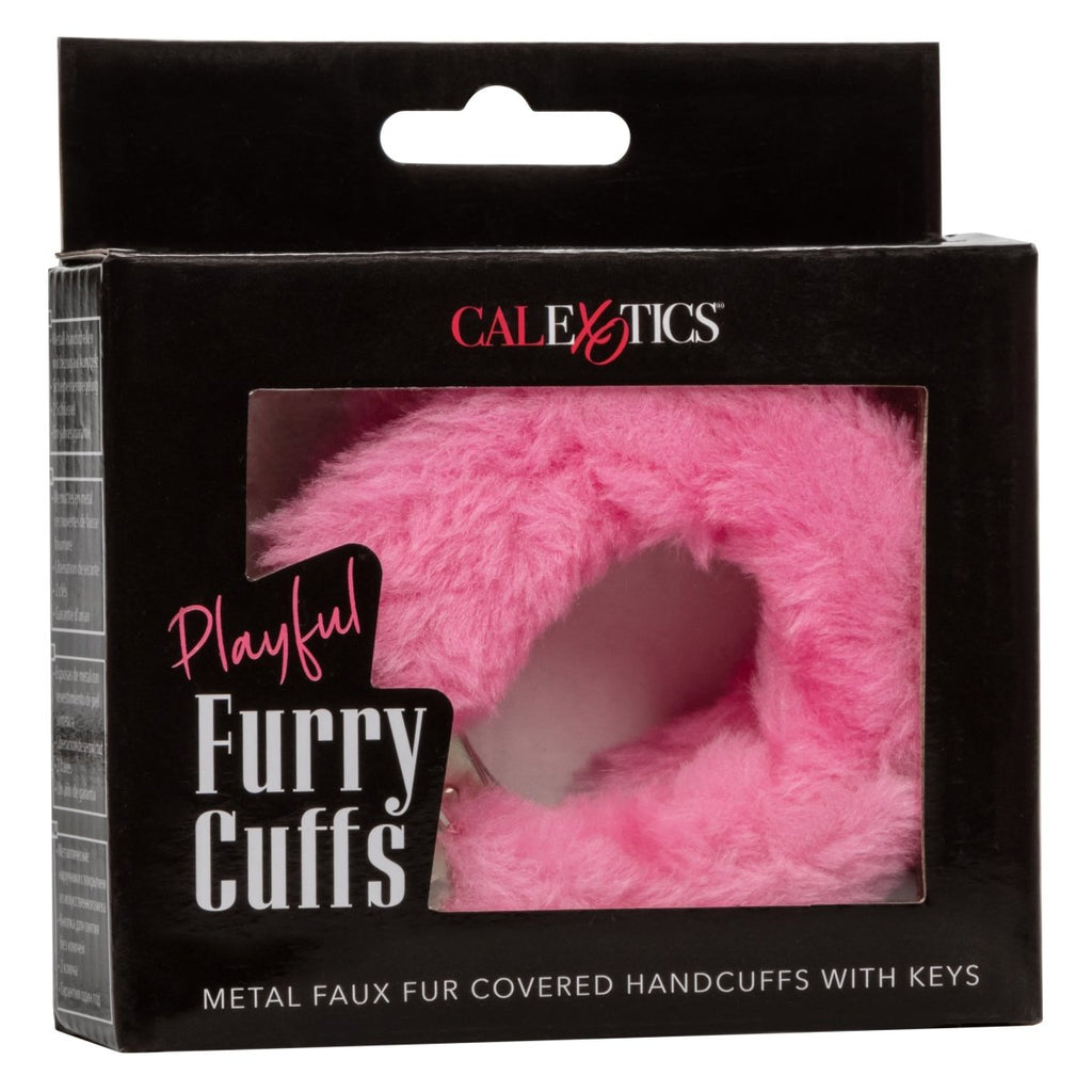 Playful Furry Cuffs - Pink - TruLuv Novelties