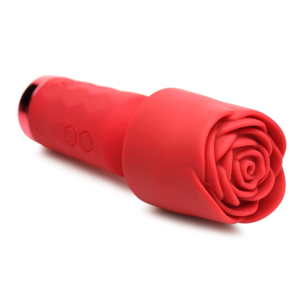 Pleasure Rose - Petite Mini Silicone Rose Wand - Red - TruLuv Novelties