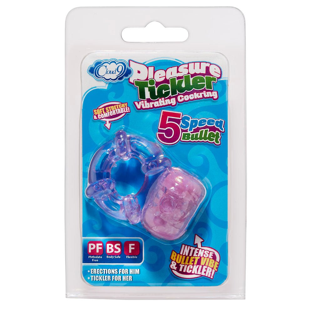 Pleasure Tickler 5 Speed Bullet - Purple - TruLuv Novelties
