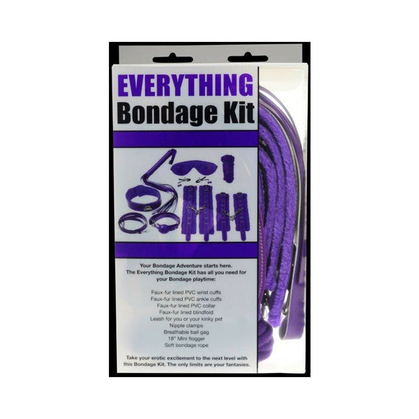 Ple'sur 12 - Piece Everything Bondage Kit Purple - TruLuv Novelties