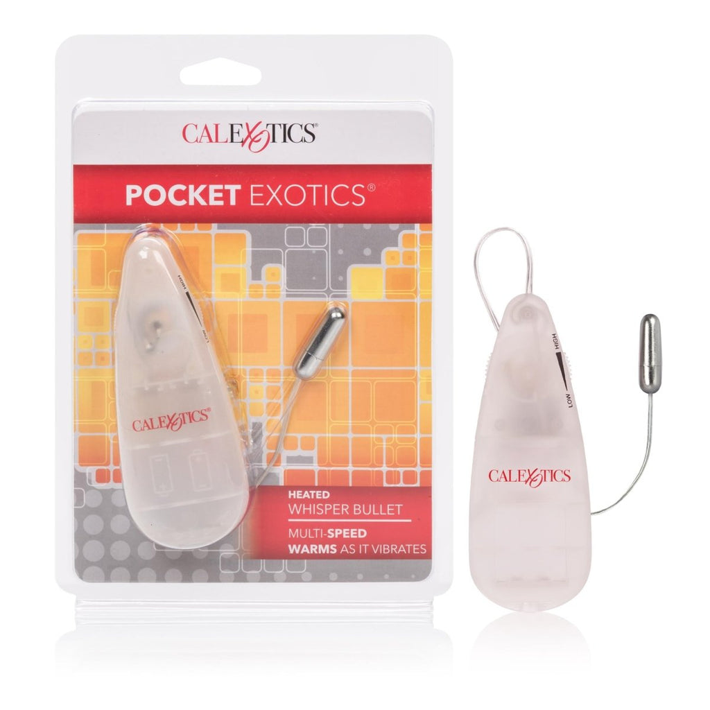 Pocket Exotics Heated Whisper Bullet - Clear - TruLuv Novelties