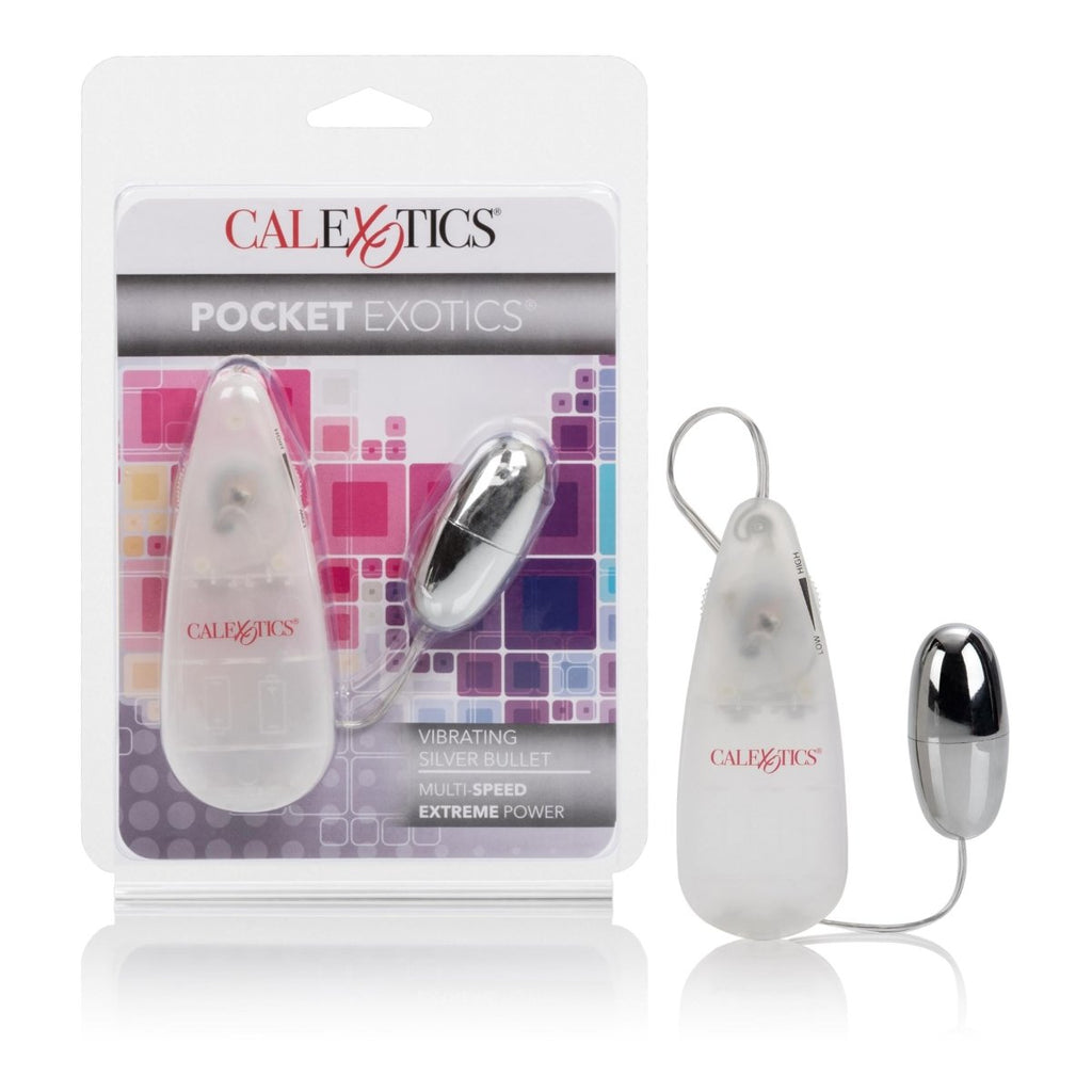 Pocket Exotics Vibrating Silver Bullet - TruLuv Novelties