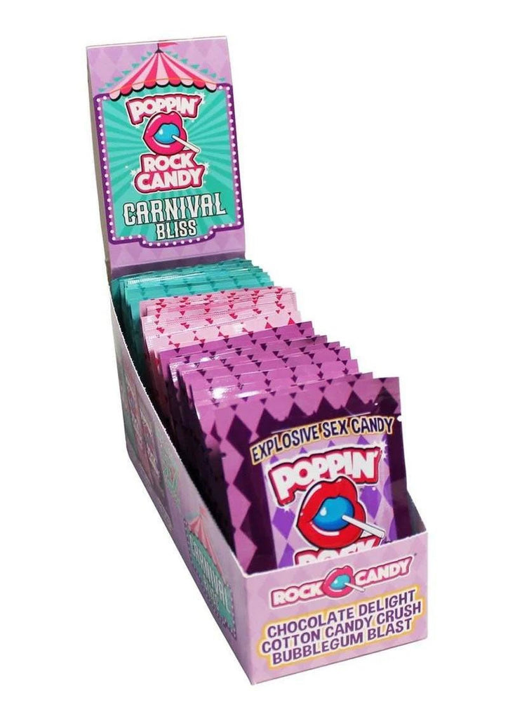 Popping Rock Candy Carnival Display - Carnival Bliss Oral Sex Candy 36 Packs Per Display - TruLuv Novelties