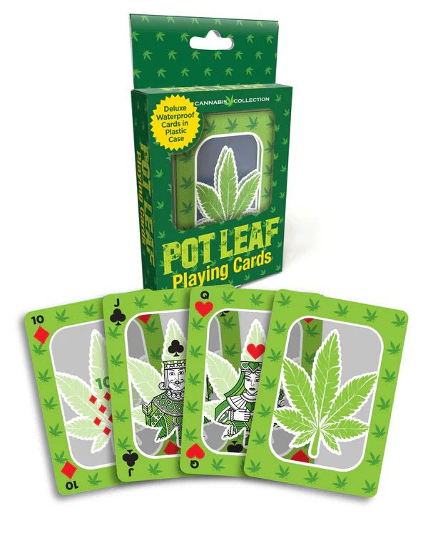 Pot Leaf Waterproof Playing Cards - TruLuv Novelties