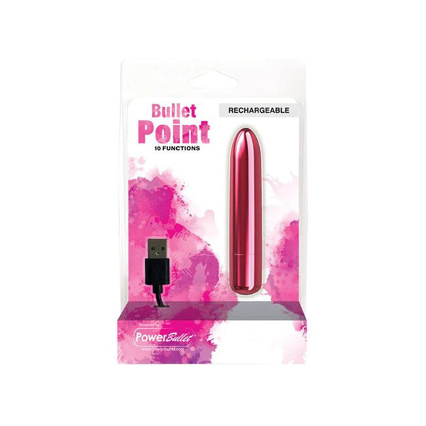 Power Bullet Point Rechargeable - Pink - TruLuv Novelties