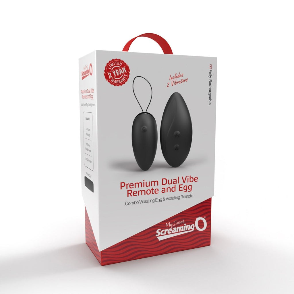 Premium Dual Vibe Remote and Egg - Black - TruLuv Novelties