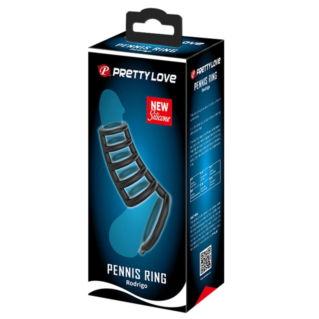Pretty Love Penis Ring - Black - TruLuv Novelties