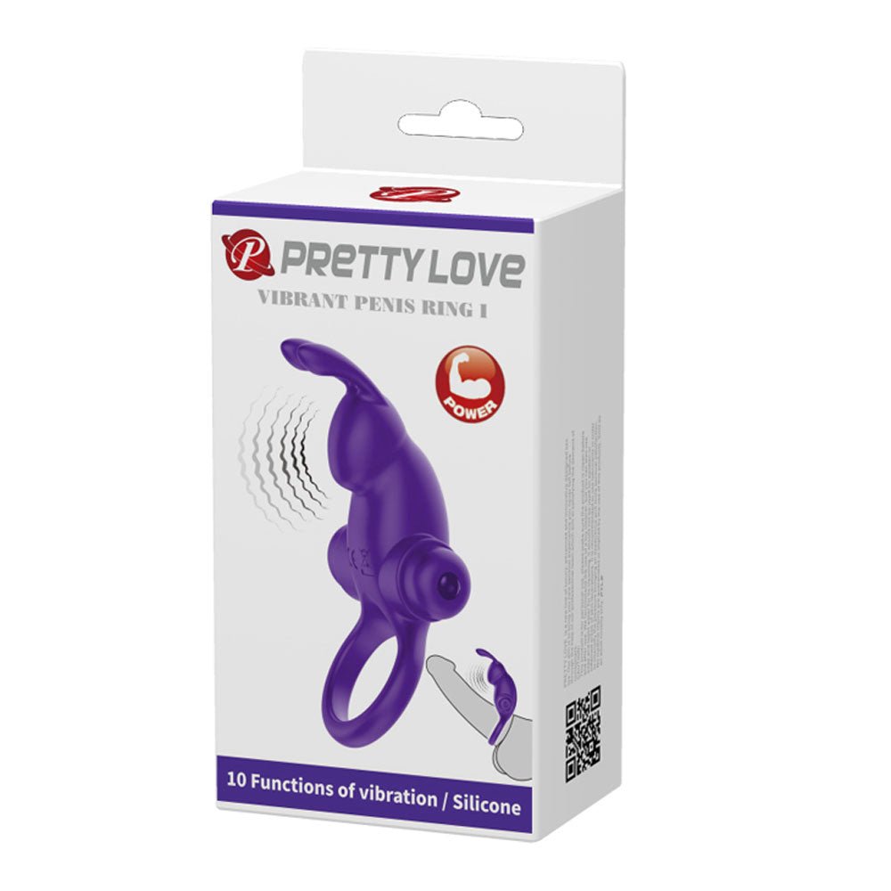 Pretty Love Vibrant Penis Ring I - Purple - TruLuv Novelties