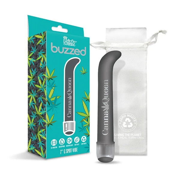 Prints Charming Buzzed 7" G - Spot Vibe - Canna Queen - Gray - TruLuv Novelties