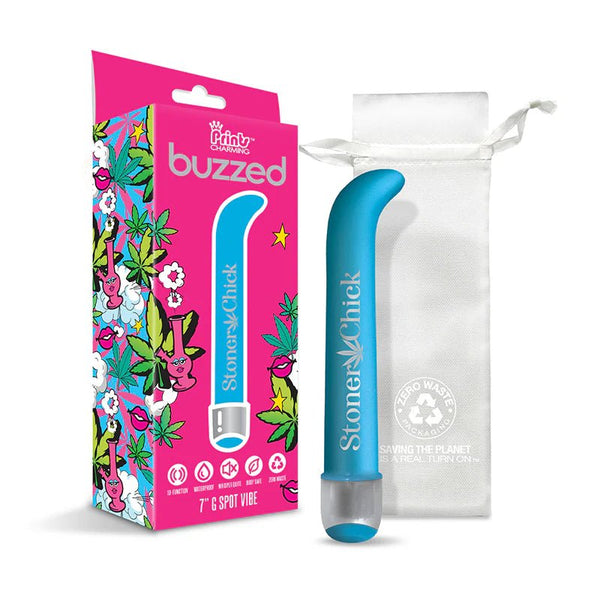 Prints Charming Buzzed 7" G - Spot Vibe - Stoner Chick - Blue - TruLuv Novelties