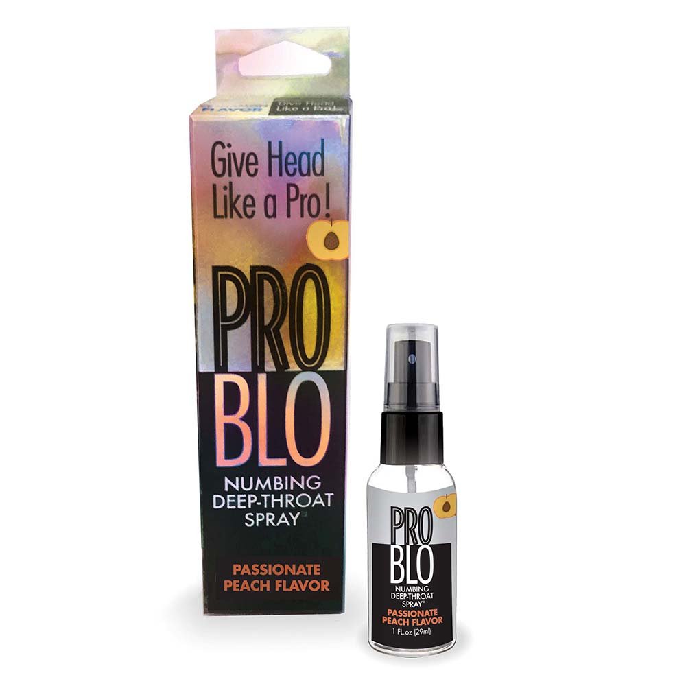 Pro Blo Numbing Deep Throat Spray Peach 1 oz. - TruLuv Novelties