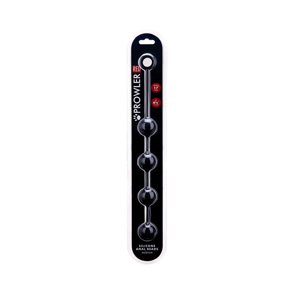 Prowler RED Medium Silicone Anal Beads - TruLuv Novelties