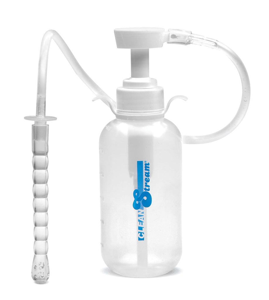 Pump Action Enema Bottle With Nozzle - TruLuv Novelties