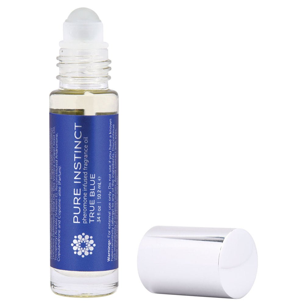 Pure Instinct Pheromone Fragrance Oil True Blue - Roll on 10.2 ml | 0.34 Fl. Oz - TruLuv Novelties