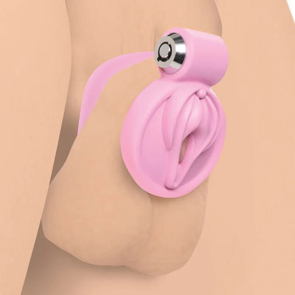 Pussification Vulva Chastity Cage - Pink - TruLuv Novelties