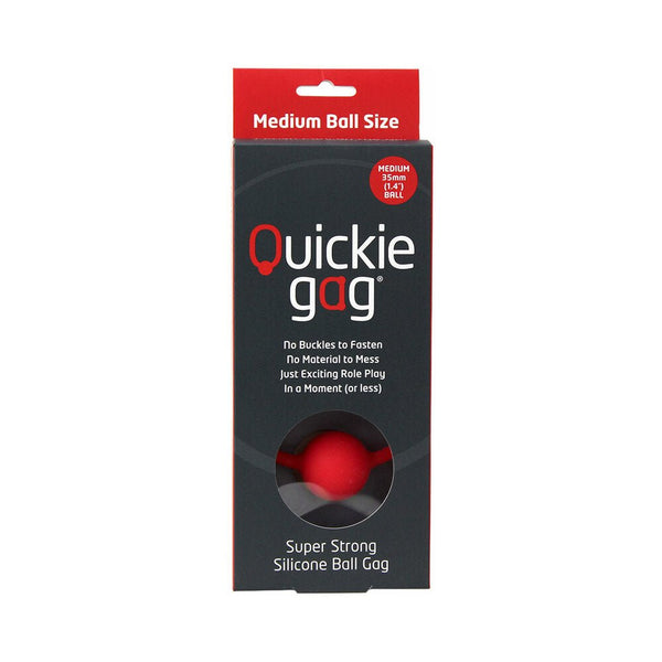 Quickie Ball Gag Medium Red - TruLuv Novelties