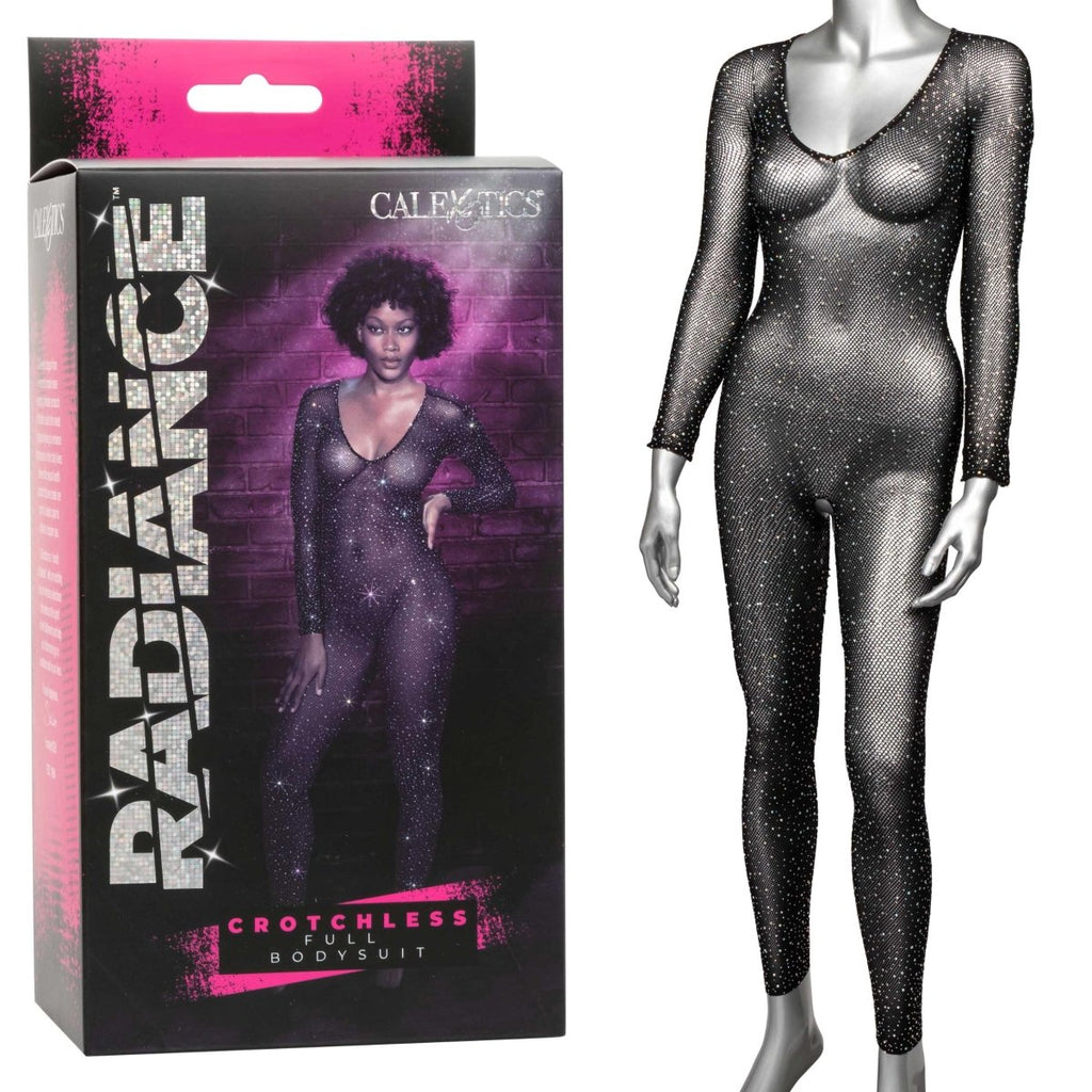 Radiance Crotchless Full Body Suit - Black - TruLuv Novelties