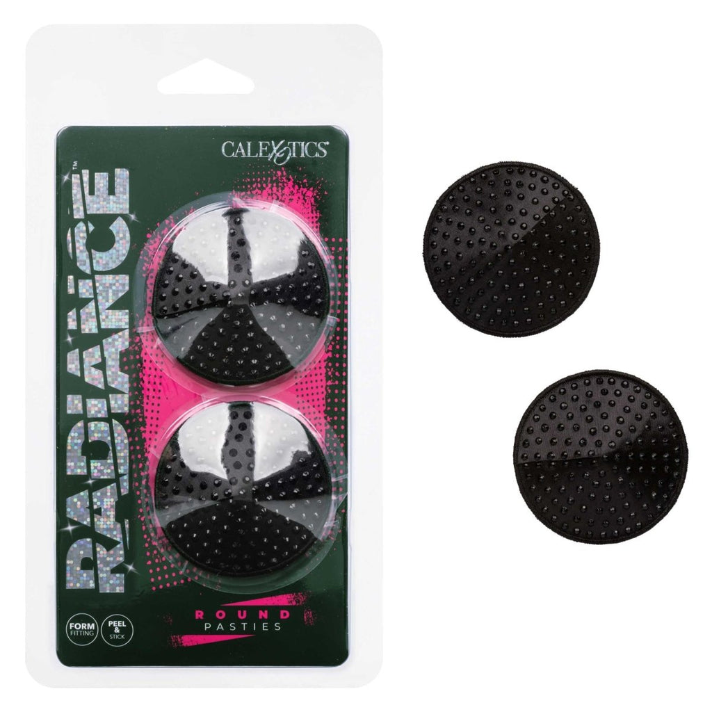 Radiance Round Pasties - Black - TruLuv Novelties