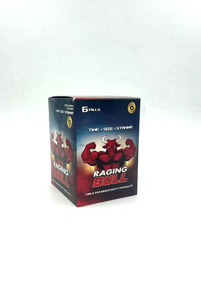 Raging Bull Male Enhancement - 6 Ct Pills Per Sleeve - 24 Sleeve - Display - TruLuv Novelties