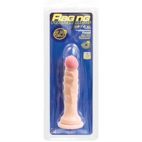 Raging Hard Ons Slimline With Suction Cup 4.5 Inch Dong - TruLuv Novelties