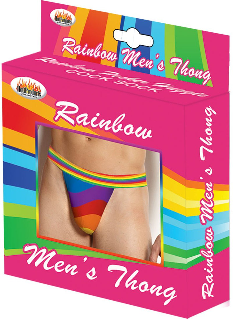 Rainbow Mens Thong - TruLuv Novelties