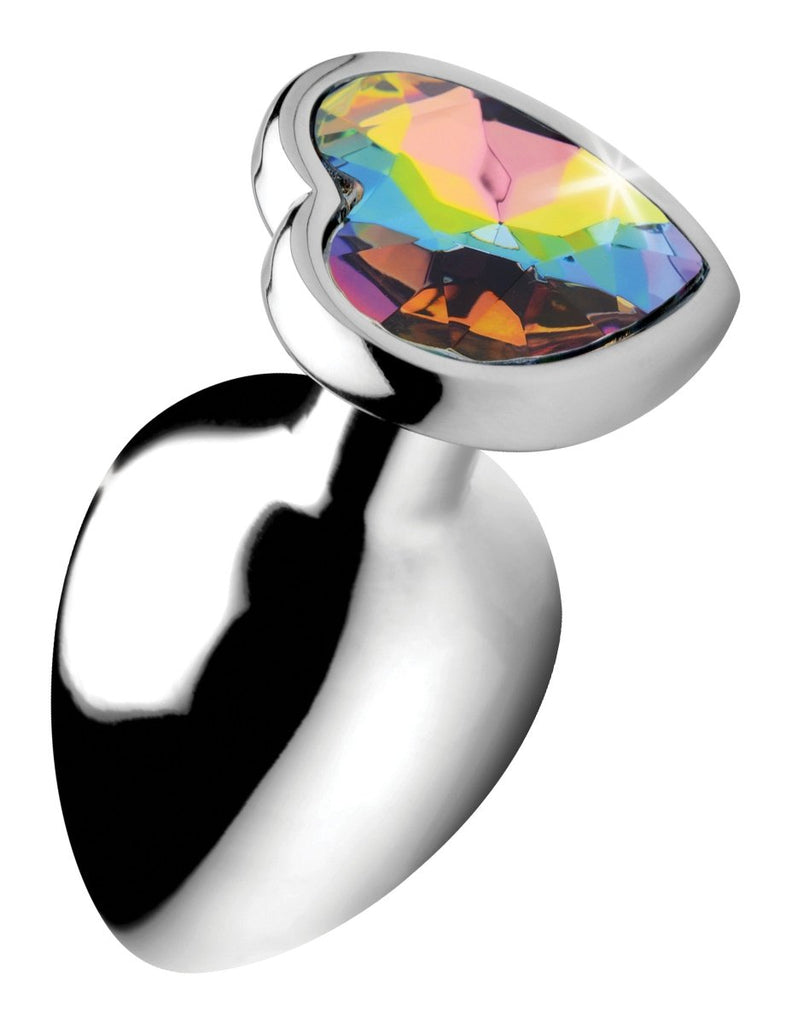 Rainbow Prism Heart Anal Plug - TruLuv Novelties