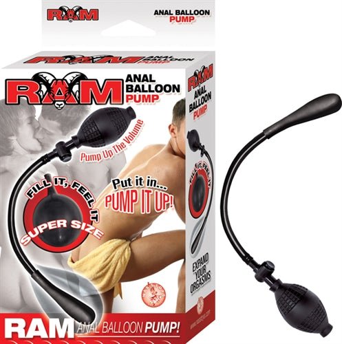 Ram Anal Balloon Pump - Black - TruLuv Novelties