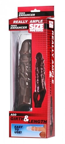 Really Ample Penis Enhancer Sheath - Brown - TruLuv Novelties