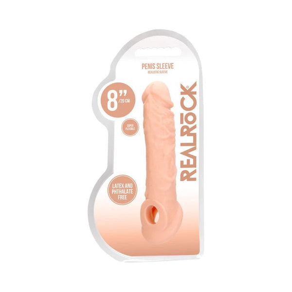 RealRock Skin 8 in. Penis Extender Sling Beige - TruLuv Novelties