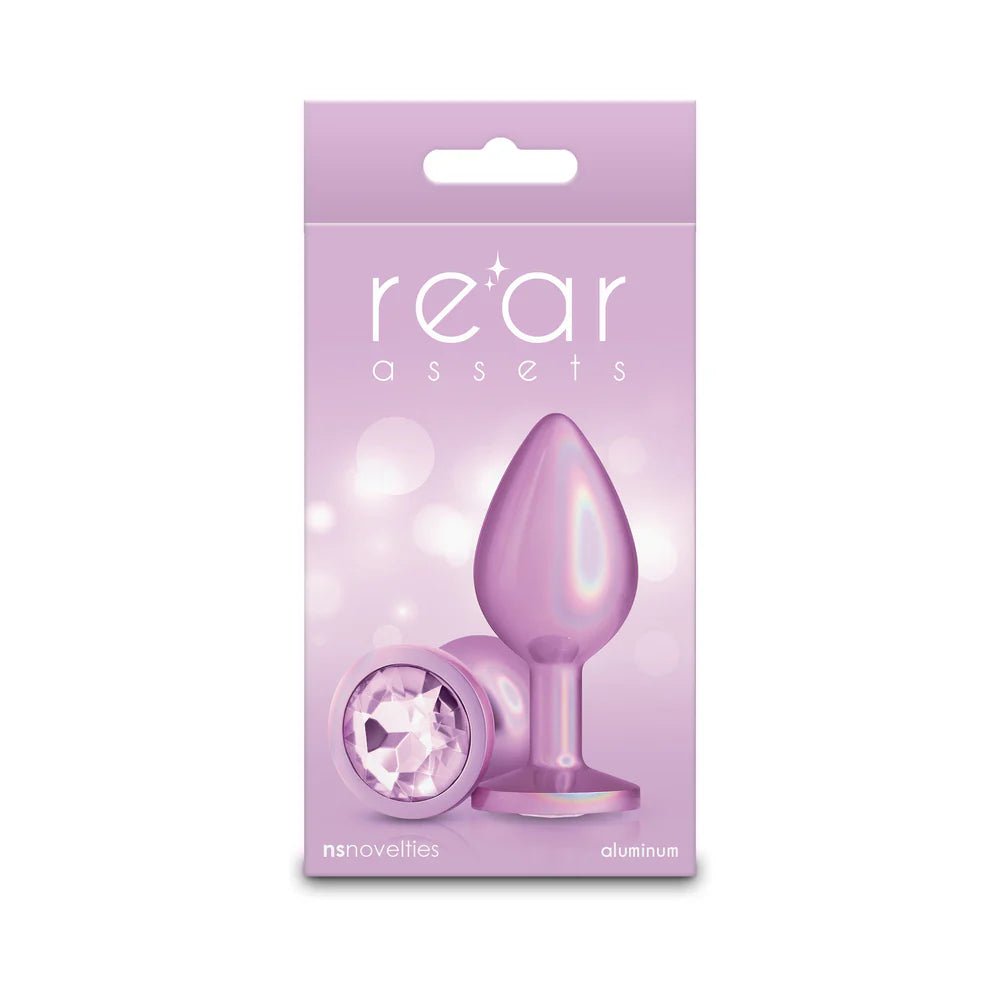Rear Assets Metal Plug Iridescent Pink Medium - TruLuv Novelties