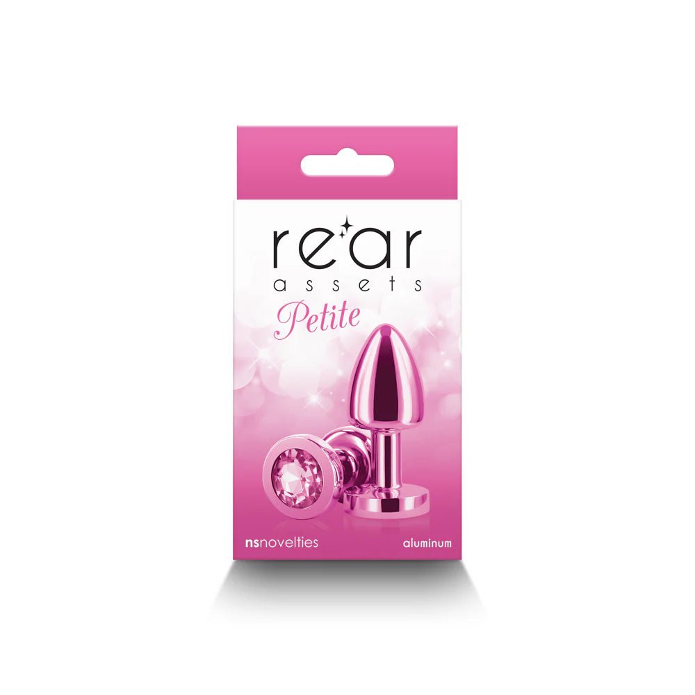 Rear Assets Petite Metal Anal Plug Pink - TruLuv Novelties