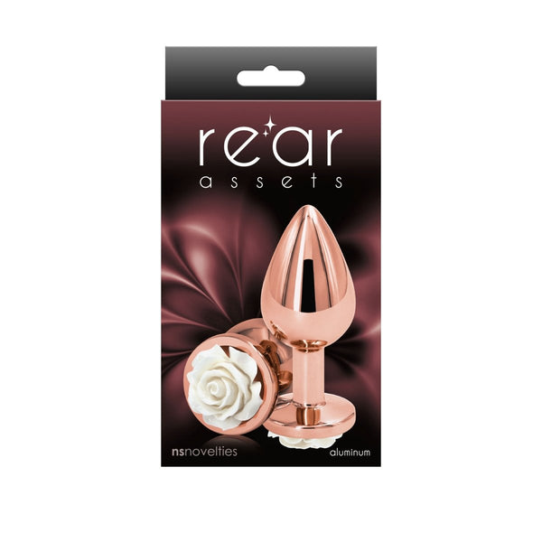 Rear Assets - Rose - Medium - White - TruLuv Novelties
