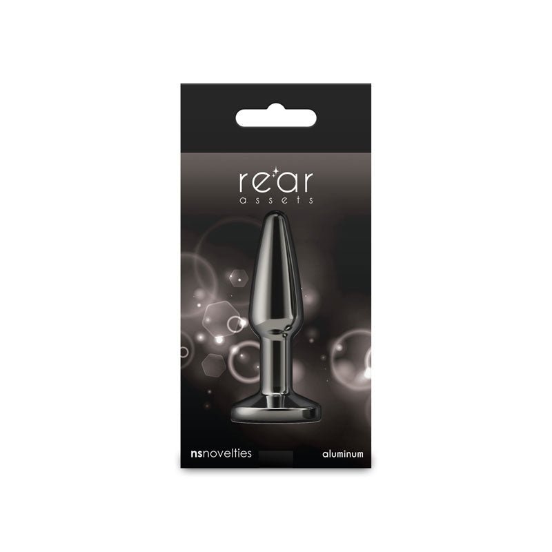 Rear Assets - Tapered - Small - Gunmetal - Black - TruLuv Novelties