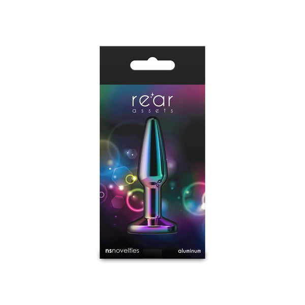 Rear Assets - Tapered - Small - Multicolor Rainbow - TruLuv Novelties