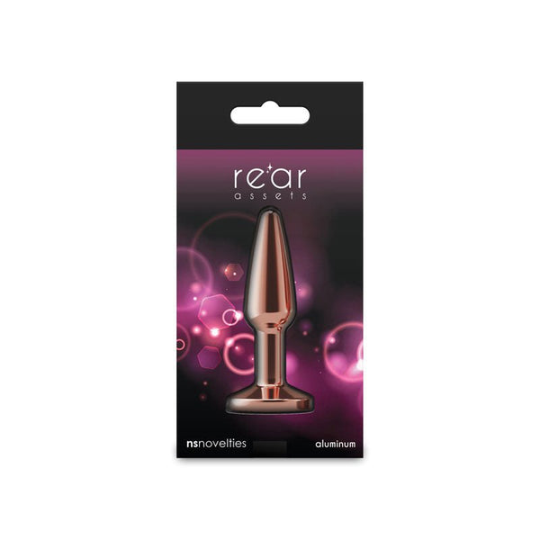 Rear Assets - Tapered - Small - Rose Gold - Pink - TruLuv Novelties