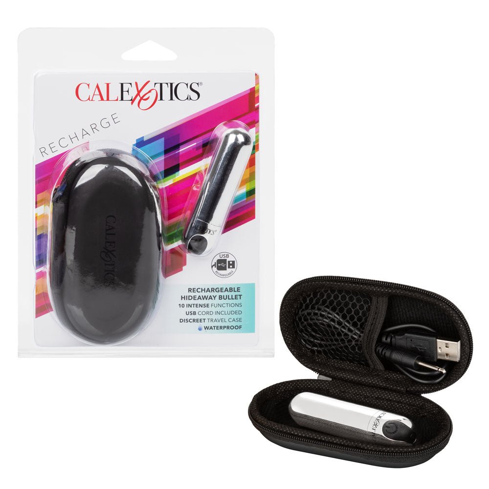 Rechargeable Hideaway Bullet - Silver - TruLuv Novelties