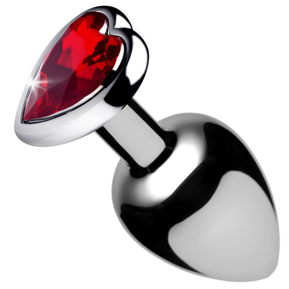 Red Heart Gem Anal Plug - TruLuv Novelties