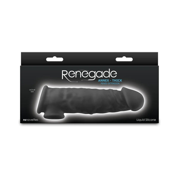 Renegade Annex Thick Penis Extension Black - TruLuv Novelties