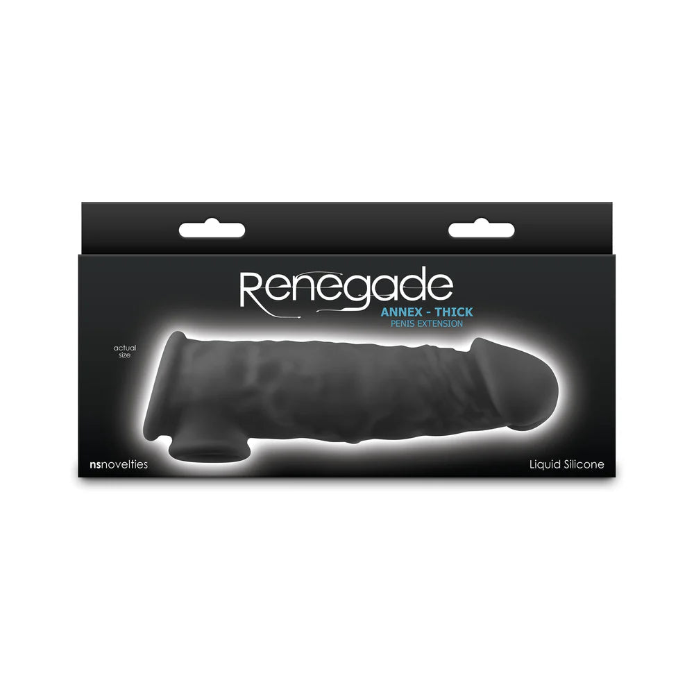 Renegade Annex Thick Penis Extension Black - TruLuv Novelties