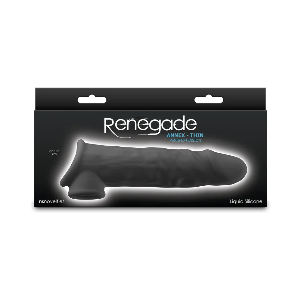 Renegade Annex Thin Penis Extension Black - TruLuv Novelties