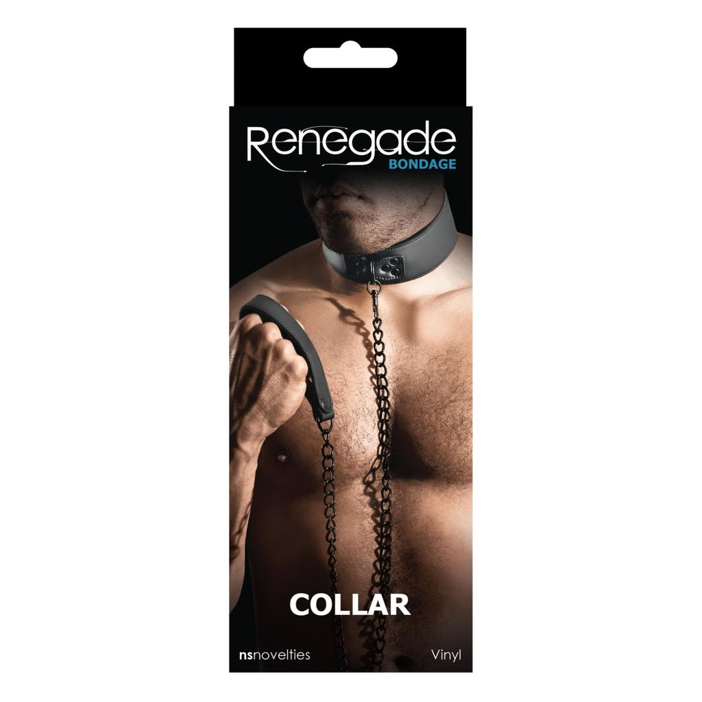 Renegade Bondage Collar - Black - TruLuv Novelties