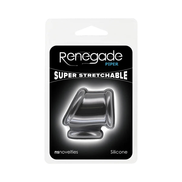 Renegade Piper Cock and Balls Ring Black - TruLuv Novelties