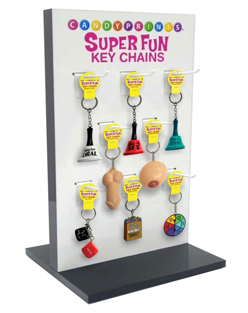 Retail Display Spinner - Super Fun Penis Keychains and Romance Games - TruLuv Novelties