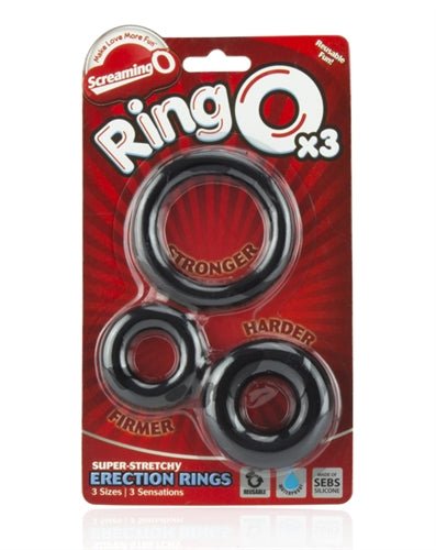 Ringo X3 - 6 Count Box - Black - TruLuv Novelties