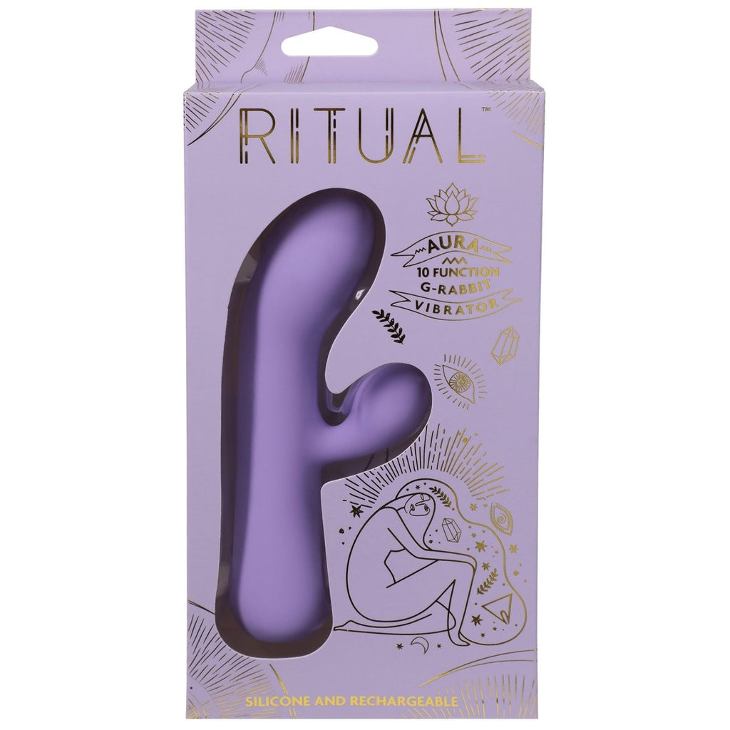 Ritual - Aura - Rechargeable Silicone Rabbit Vibe - Lilac - TruLuv Novelties