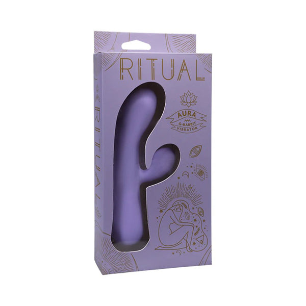 RITUAL Aura Rechargeable Silicone Rabbit Vibrator Lilac - TruLuv Novelties