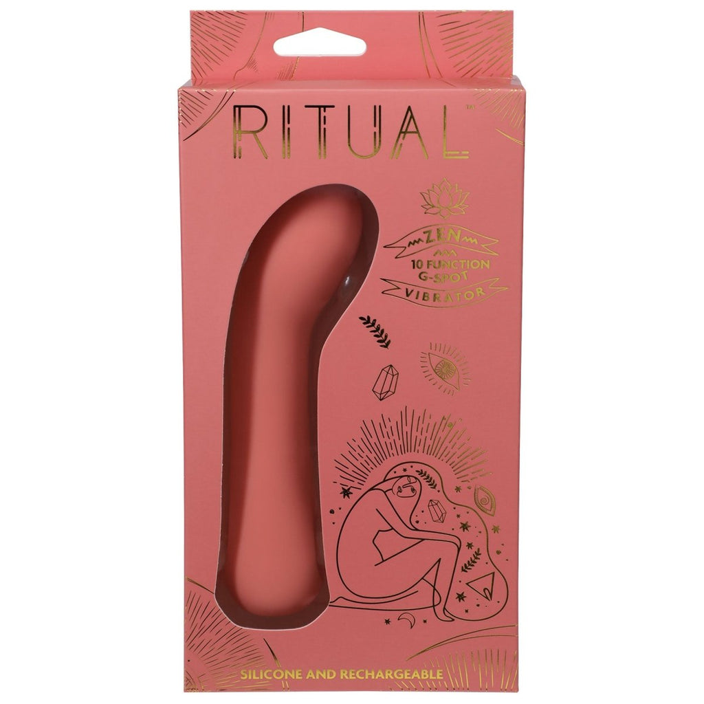 Ritual - Zen - Rechargeable Silicone G-Spot Vibe - Coral - TruLuv Novelties