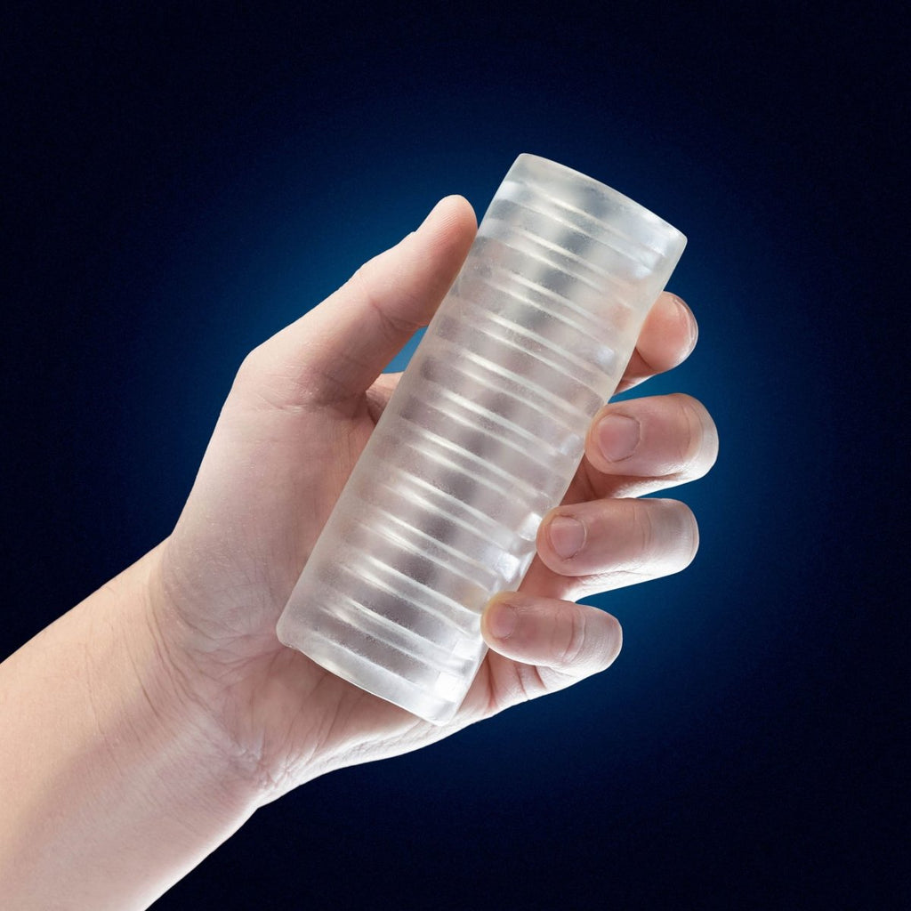 Rize - Ribz - Glow in the Dark Self - Lubricating Stroker - Clear - TruLuv Novelties