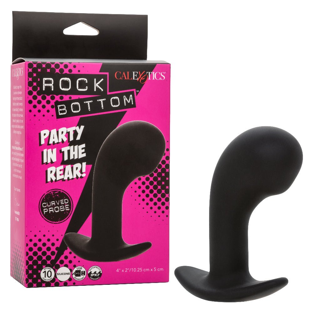 Rock Bottom Curved Probe - Black - TruLuv Novelties