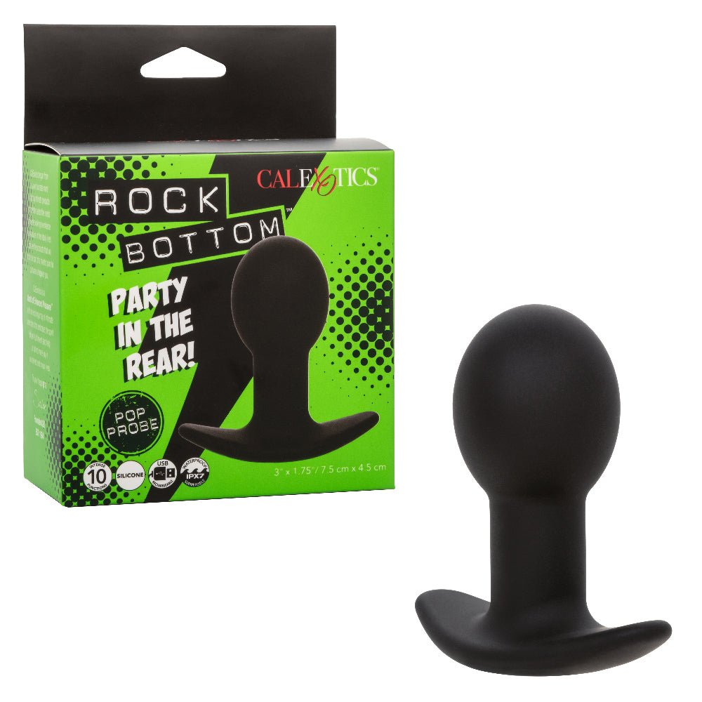 Rock Bottom Pop Probe - Black - TruLuv Novelties